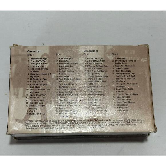 The Beatles Live At The BBC Double Cassette Tapes Set With Booklet 1994 Music - Picture 5 of 6